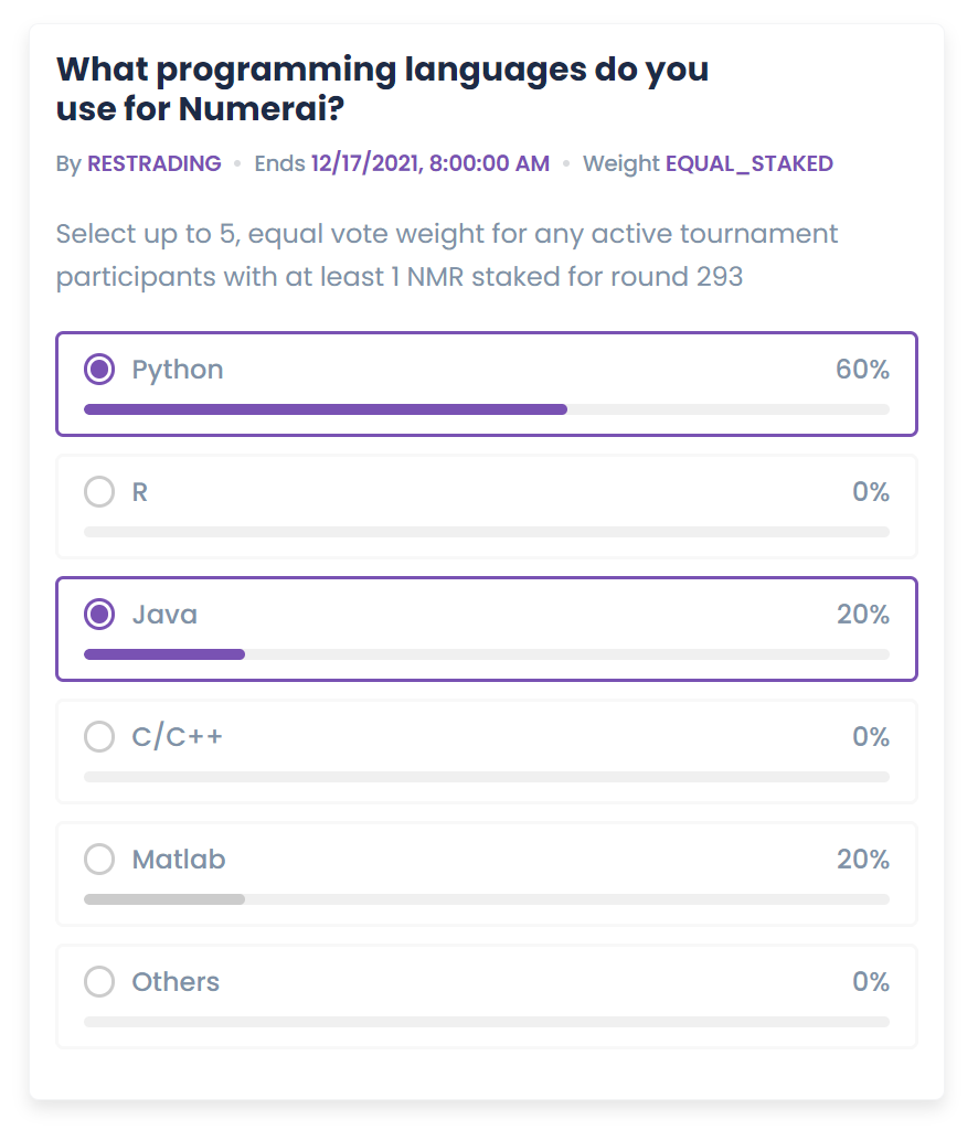 Poll Vote